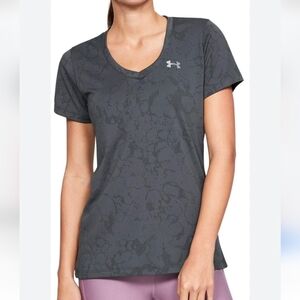 Under Armour Women's Charcoal Patterned Tee